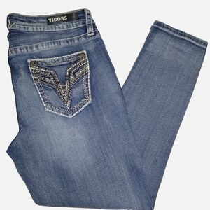 VIGOSS CAPRI BLUE JEANS SIZE 9/10